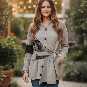 Oblique Creations alpaca blend cardigan O/S